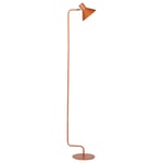 Lampadaire Orange en Métal 154 cm Abat-Jour en Cône pour Salon Chambre Style Mo