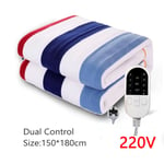 Full Size Queen Electric King Blanket Heated Sherpa Twin Bed Fleece Heat 220V