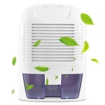 Dehumidifier 1500ml Compact and Portable, Air Dehumidifier with Ultra Quiet Technology for Home, Bedroom, Kitchen, Office, Garage, Caravan & Basement, Small Dehumidifier for Damp, Mould, Moisture