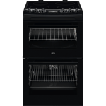 AEG CCX1530ACB 55cm Ceramic Double Oven Freestanding Cooker