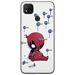 ERT GROUP Coque de téléphone Portable pour Xiaomi REDMI 9C Original et sous Licence Officielle Marvel Motif Deadpool 005 Parfaitement adapté à la Forme du téléphone Portable, Coque en TPU