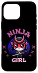 Coque pour iPhone 16 Pro Max Ninja Girl T-Shirt