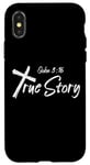 iPhone X/XS Inspiring Saying John 3:16 True Story Christian Verse Bible Case