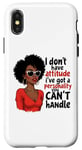 Coque pour iPhone X/XS Femme noire Reine africaine Afro Melanine Poppin Black History