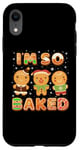 Coque pour iPhone XR Biscuits amusants de Noël I'm So Baked Gingerbread Man