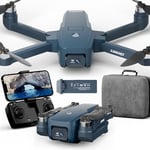 GPS Drone avec 2 Caméra 4K avec Moteur Sans Balais,5GHz WiFi FPV Pliable Quadricoptère Télécommandé,Caméra Réglable électriquement Drones pour Adultes et Débutants,Smart Return Home,Follow Me