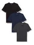 BOSS Mens Tshirt RN 3P Classic Three-Pack of Cotton Underwear T-Shirts with Logos