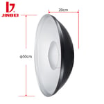 JINBEI-Réflecteur de plat de beauté,monture Bowens,diffuseur blanc,kits de studio photo pour flash stroboscopique,équipement de photographie,40 cm,50cm - Type Mèche-QZ-50