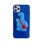 ZZYYLL Coque pour iPhone 12 / iPhone 12 Pro 6,1 Pouces Coque Protection Hybride Bumper Petit Dinosaure Amusant TPU Antichoc pour iPhone 12/12Pro 6.1 Pouces,Bleu,iPhone12mini