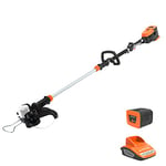 Yard Force 40V 33cm Cordless Grass Trimmer with 2.5Ah Lithium-Ion Battery and Charger - Part of GR 40 range - LT G33A