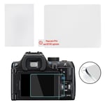 LCD Screen Protector Compatible For K‑1/K‑1 Mark II Tempered Glass Pr Set