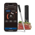 COSORI Thermomètre à viande intelligent sans fil, Bluetooth, avec capteurs précis et application intelligente, thermomètre de cuisson numérique pour four, barbecue, fumoir et friteuse à air comprimé