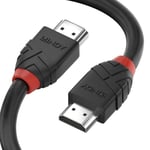 LINDY High Speed HDMI Cable Twin Pack- 1m & 2m Lengths, Black Line, with Ethernet, 4k@60Hz HDMI 2.0 18G 3D 1080p HDCP 2.2 120Hz 144Hz HDR ARC CEC ATC Tested TV OLED Monitor Xbox PS4 PS5 Blu-ray