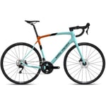 Ridley Mendrisio Shimano 105 - 2x12 Carbon Road Bike 2024 Soft Blue / Orange S Blue/Orange