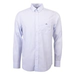 GANT Mens Poplin Banker Shirt Pale Blue XL