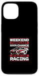 Coque pour iPhone 13 100 % de chances de participer à une course de voitures à sous, voiture télécommandée, mini-voiture