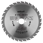 wolfcraft TC Circular Hand Saw Blade, Green Series I 6381000 I Fast, Medium-coarse cuts