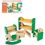 WOOMAX Ensemble de Meubles Maison de poupée en Bois pour Chambre d'enfant (46470), Citronier