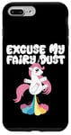 Coque pour iPhone 7 Plus/8 Plus Excuse My Fairy Dust Funny Unicorn Rainbow Peter