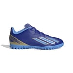 adidas X Crazyfast Messi Club Turf Bottes Basket, Lucid Blue Blue Burst Cloud White, 35 EU