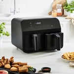 Digital 2 Drawer Black 8 Litre Air Fryer Black