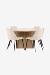 Venture Home - Matbord Strada med stol Night - Beige