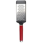 KitchenAid - Râpe à Fromage en Inox avec Manche Arrondi, Dents Double Face - Couleur Rouge Cerise