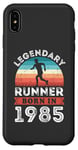 Coque pour iPhone XS Max Legendary Runner born 1985 40e anniversaire cadeaux course