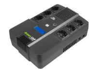 Green Cell AiO - UPS - AC 220/230/240 V - 480 watt - 800 VA - 9 Ah - USB - utgangskontakter: 6