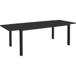 Outsunny - Table de jardin extensible 6-8 personnes dim. 180/240L x 94l x 73H cm alu noir