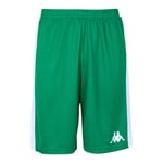 Kappa CALUSO Short de Basket-Ball Homme, Green, FR : Taille Unique (Taille Fabricant : 10Y)