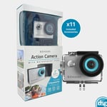 Kitvision HD Action Camera 2" LCD White Waterproof Case and 11 Accessories