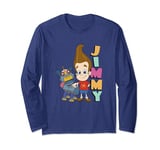 Jimmy Neutron Goddard And Jimmy Portrait Letter Stack Long Sleeve T-Shirt