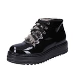 Chaussures Femme LUNATIK 37 Ue Bottines Noir Vernis Fourrure BE124-37