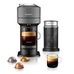 Nespresso Vertuo Next Coffee Machine & Aeroccino Milk Frother by Magimix, Grey