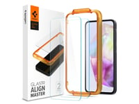 Spigen Glas.Tr Alignmaster, Samsung, Galaxy A35 5G (2024), Reptålig, Transparent, 2 Styck