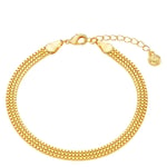 Orelia Jewellery Flat Box Chain Bracelet Gold