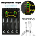 Intelligent Battery Charger 4 Slot For AA AAA NI-CD NI-MH Rechargeable Batteries