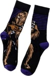 CHEWBACCA | Mens Star Wars Chewie Wookiee Black Socks One Size UK 6-11 EU 40-46