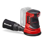Einhell Power X-Change Cordless Random Orbital Sander - 18V Electric Sander For Wood, Plastic And Metal - TE-RS 18 Li-Solo Sander With Dust Collection (Battery Not Included), Red