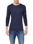 Tommy Jeans T-Shirt Homme Manches Longues TJM Original, Bleu (Black Iris), XXL