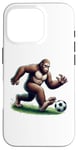 iPhone 16 Pro Bigfoot Playing Soccer Ball Funny Soccer Lover Player Sport Case