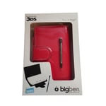 Housse pour Console 3DS - Flip Play - Rouge - Neuve - Avec Stylet - Emballage d'Origine