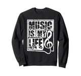 Music Is My Life Sounds Listening Melody Beats Vibes Lover Sweatshirt