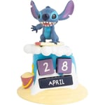 Calendrier Perpétuel 3D en Résine Disney Lilo & Stitch : Stitch Surfant la vague (16cm)