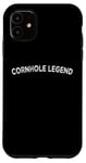 Coque pour iPhone 11 Cornhole Champion Pouf poire Toss Team Legend Corn Hole