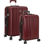 Delsey Titanium Expandable Hardside (21"/ 25"), Set de bagages Mixte adulte, rouge cerise (rouge) - 00207197704