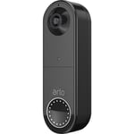 Arlo Essential Smart Wireless Video Doorbell with Siren Black