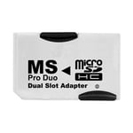 Mgs33 Adaptateur memory stick Pro Double pour cartes mémoires micro SD SDHC pour console PSP