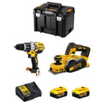 DeWALT Kit DWK220 (DCD996 + DCP580 + 2 x 5,0 Ah + DCB115 + TSTAK VI)